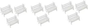 for Home and fir Landscape Decoration BESTonZON 9pcs Miniature Wooden Bench Garden Ornaments for Dollhouse and Photography Props Unique Lightweight Decor 
