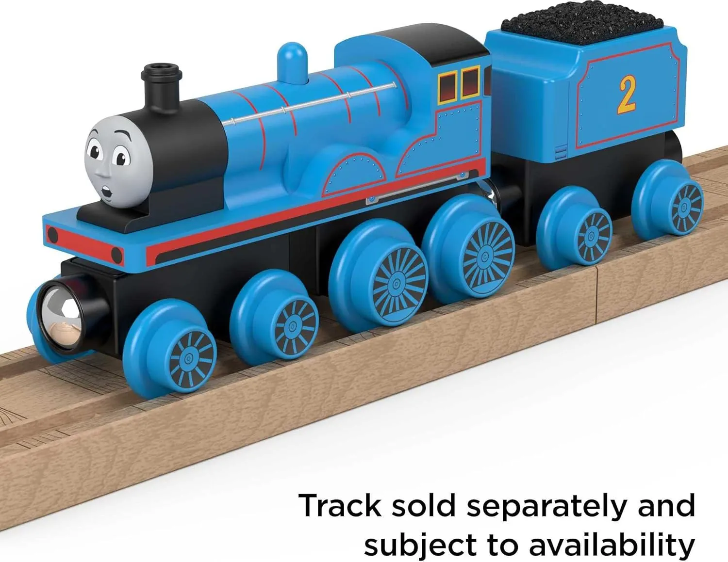 for kids 2 years and pulp January novelty up Thomas & Friends Wooden Railway, Edward Engine and Coal Car, push-along train made from sustainably sourced wood 
