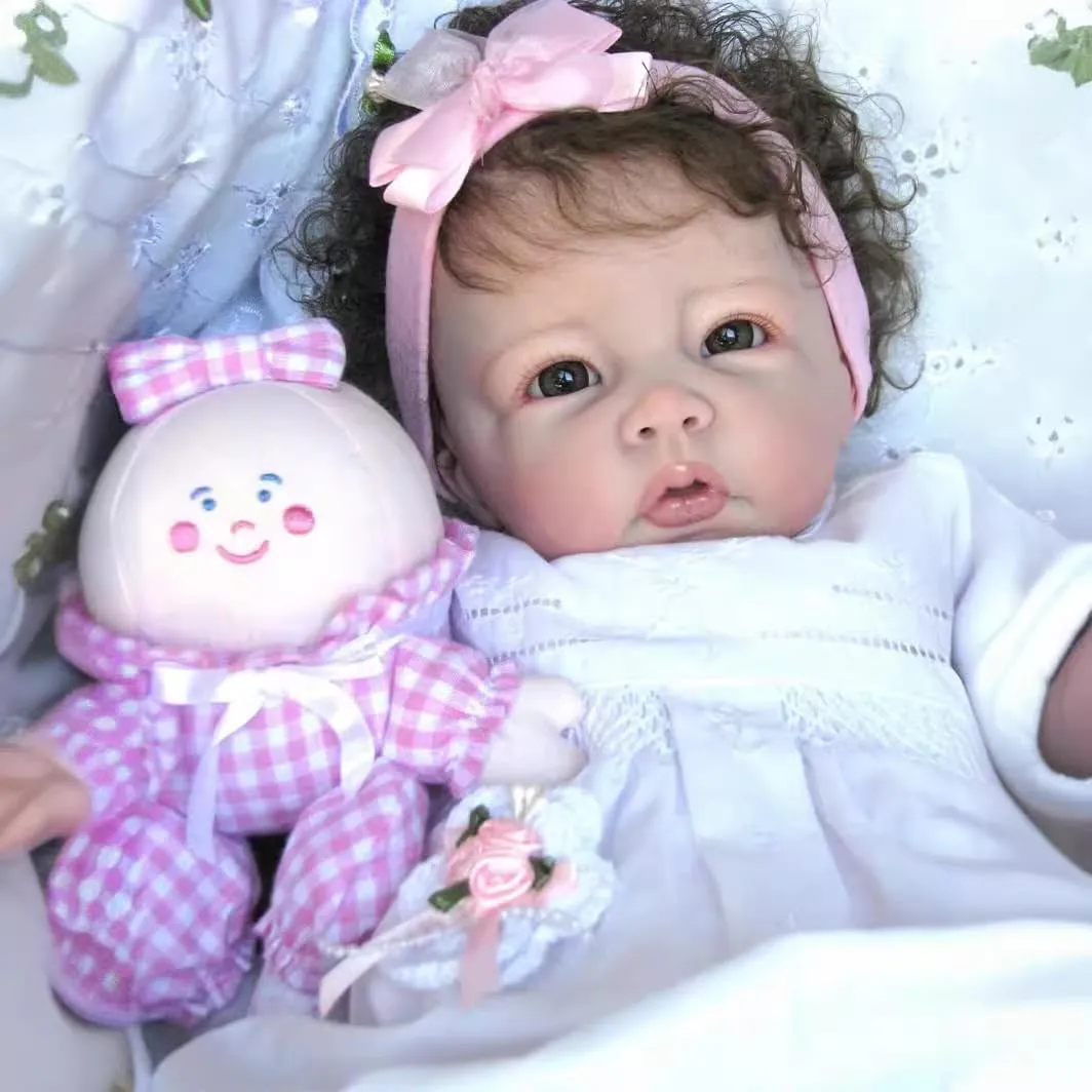 for Kids Lifelike Reborn Baby Dolls dispose hit fluctuation Girl 20 Inch Handmade Realistic-Newborn Baby Soft Body Real Life Baby Dolls Eyes Open Gift Set 