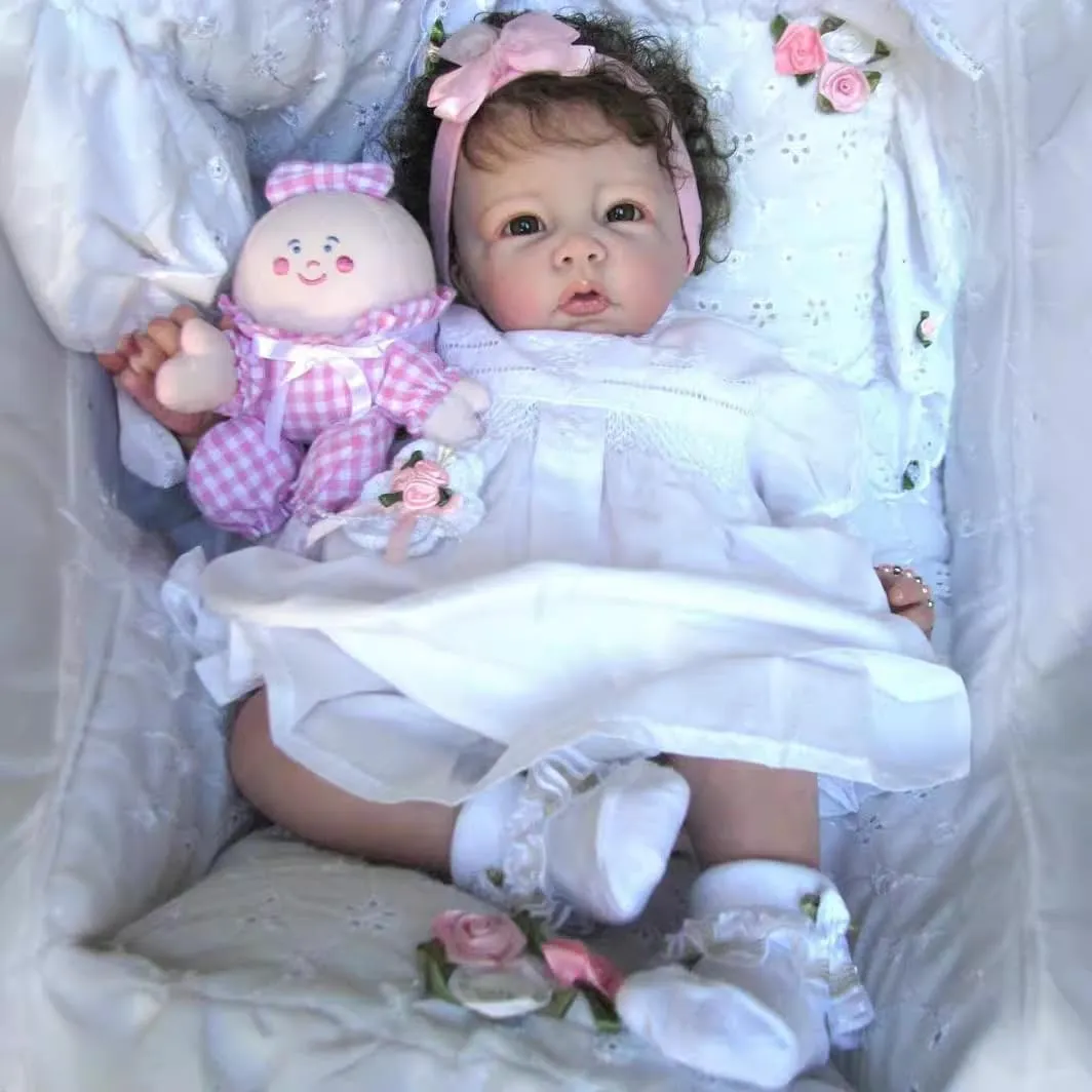 for Kids Lifelike Reborn Baby Dolls dispose hit fluctuation Girl 20 Inch Handmade Realistic-Newborn Baby Soft Body Real Life Baby Dolls Eyes Open Gift Set 