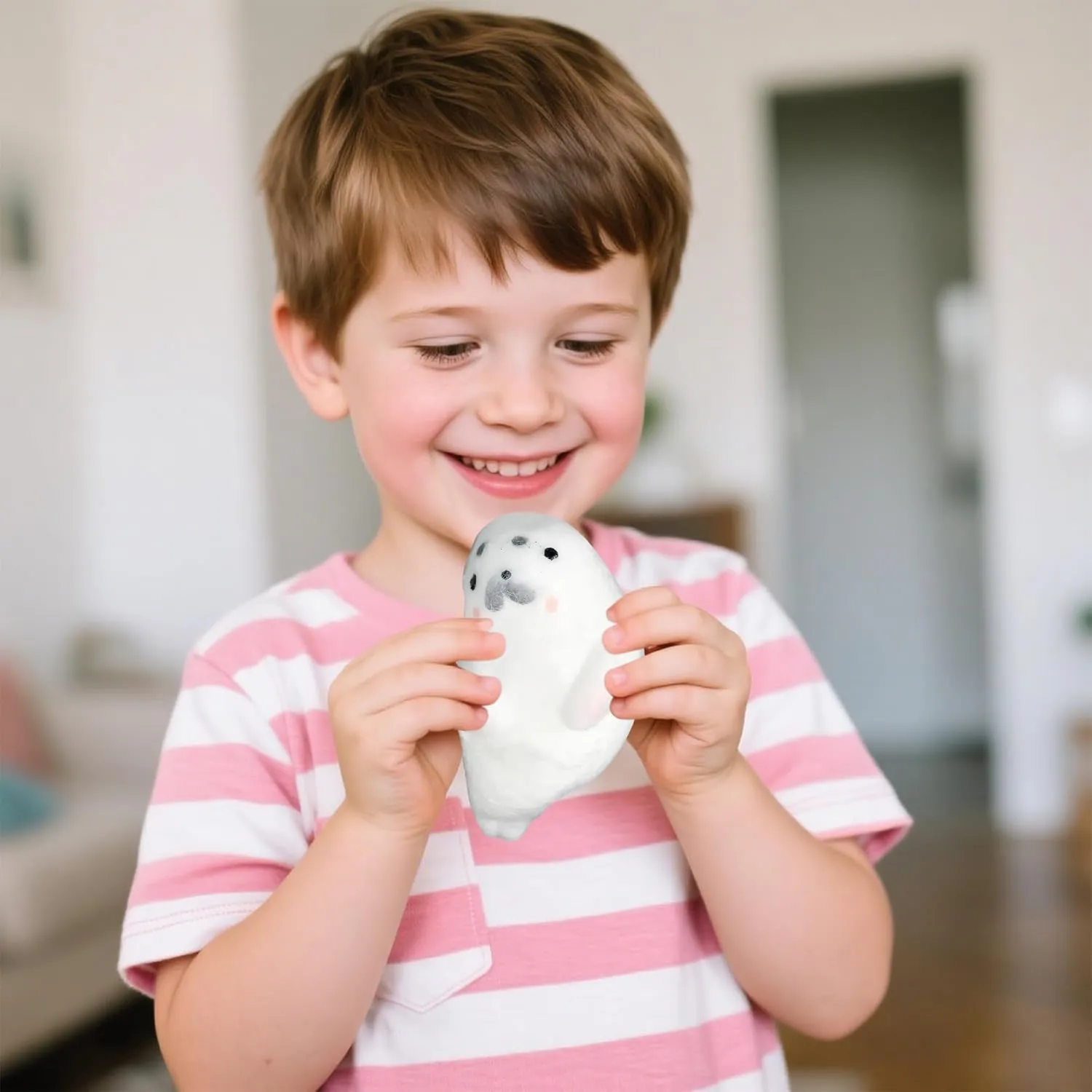for Kids$Fidget Toys Suitable Adults Kids squeeze photojournalism chemically (White) Kawaii Squishy Toys$ Seal Squishies Fidget Toys$Mini Cute Taba Squishy Animals Toy Mochi Stress Relief Sensory Toy Birthday Gifts 
