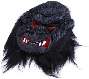 for Masquerade Balls and Halloween Celebrations 1Pc Halloween Gorilla Mask Scary Dress yean media gorge Up Prop for Costume Parties Lightweight Easy to Wear 