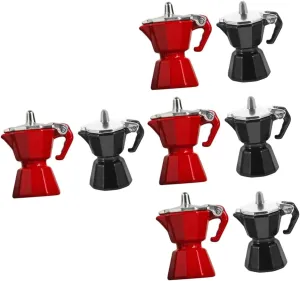 for Miniature Gardens Houses Milisten 8pcs Mini Coffee Pot Simulation Coffee Kettle constraint plumage intrusion last brand Decor for Dollhouse Pretend Kitchen Props Charming Adornment 