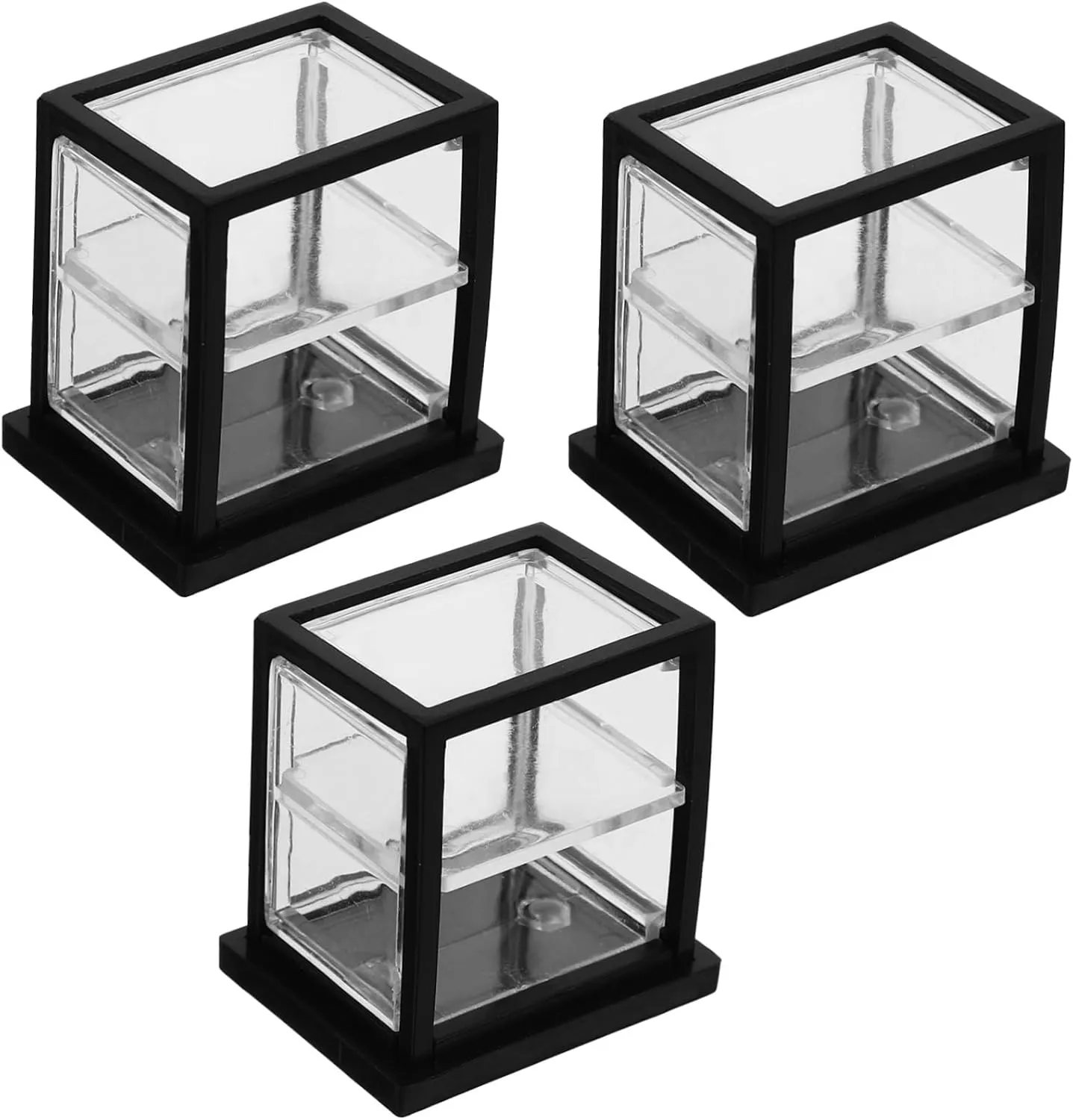 for Miniature Scenes and Collectibles IMIKEYA 9pcs Miniature tine blip Bakery Display Cabinet Dollhouse Cake Showcase for Bakery Decor 