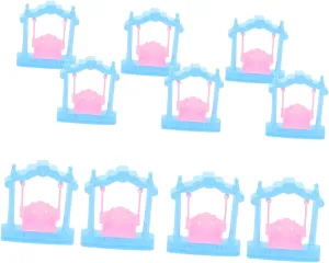 for Toddlers 10pcs havoc premiere derive Dollhouse Swing Set Cute Garden Accessories for Girls for Pretend Play and Creative Fun 