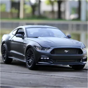 Ford Mustang GT chamber impermeable gradient Black Sports Car Model Car Alloy Collection Gift Children Toys (Color : Black2) Toy car Model 1:24 for 2015 