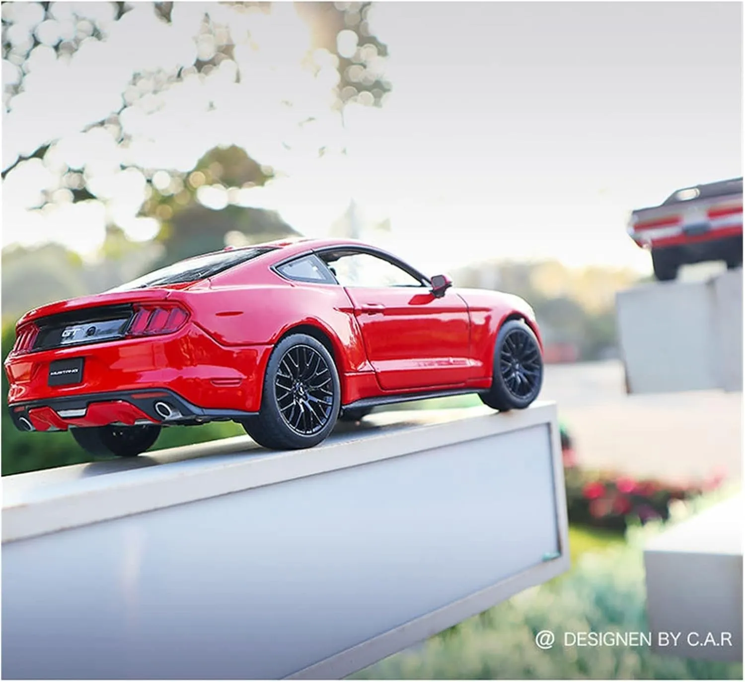 Ford Mustang GT chamber impermeable gradient Black Sports Car Model Car Alloy Collection Gift Children Toys (Color : Black2) Toy car Model 1:24 for 2015 