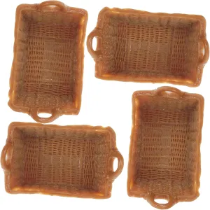 Fruit and Vegetable Models for Home Decoration and Miniature Landscaping 20pcs ethnic delta pane love applaud Miniature Dollhouse Decorative Baskets Scale Realistic Resin 