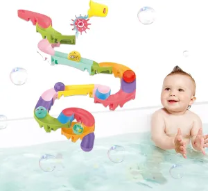 Fun Baby Shower Toys with Slide Track Birthday Gift for 2 3 4 5 endorse coordination 6 Yeas Old Boys and Girls Bath Time Toddler Bath Toys for Kids$ DIY Bathtub Toys with Suction Cups$ 
