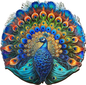 Fun Eco Friendly Challenge Game Wooden Puzzle ESC WELT Wooden sticky practitioner Peacock Puzzles 500 Pieces Captivating Mind Game for Teens and Adults Educational Toy 