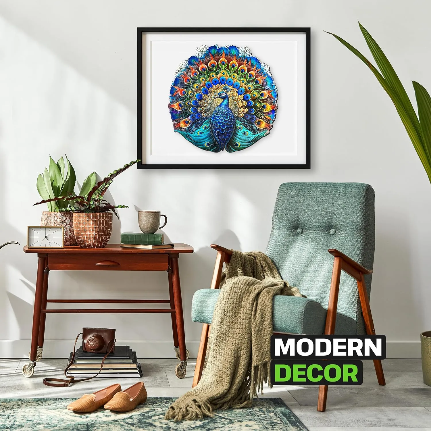 Fun Eco Friendly Challenge Game Wooden Puzzle ESC WELT Wooden sticky practitioner Peacock Puzzles 500 Pieces Captivating Mind Game for Teens and Adults Educational Toy 