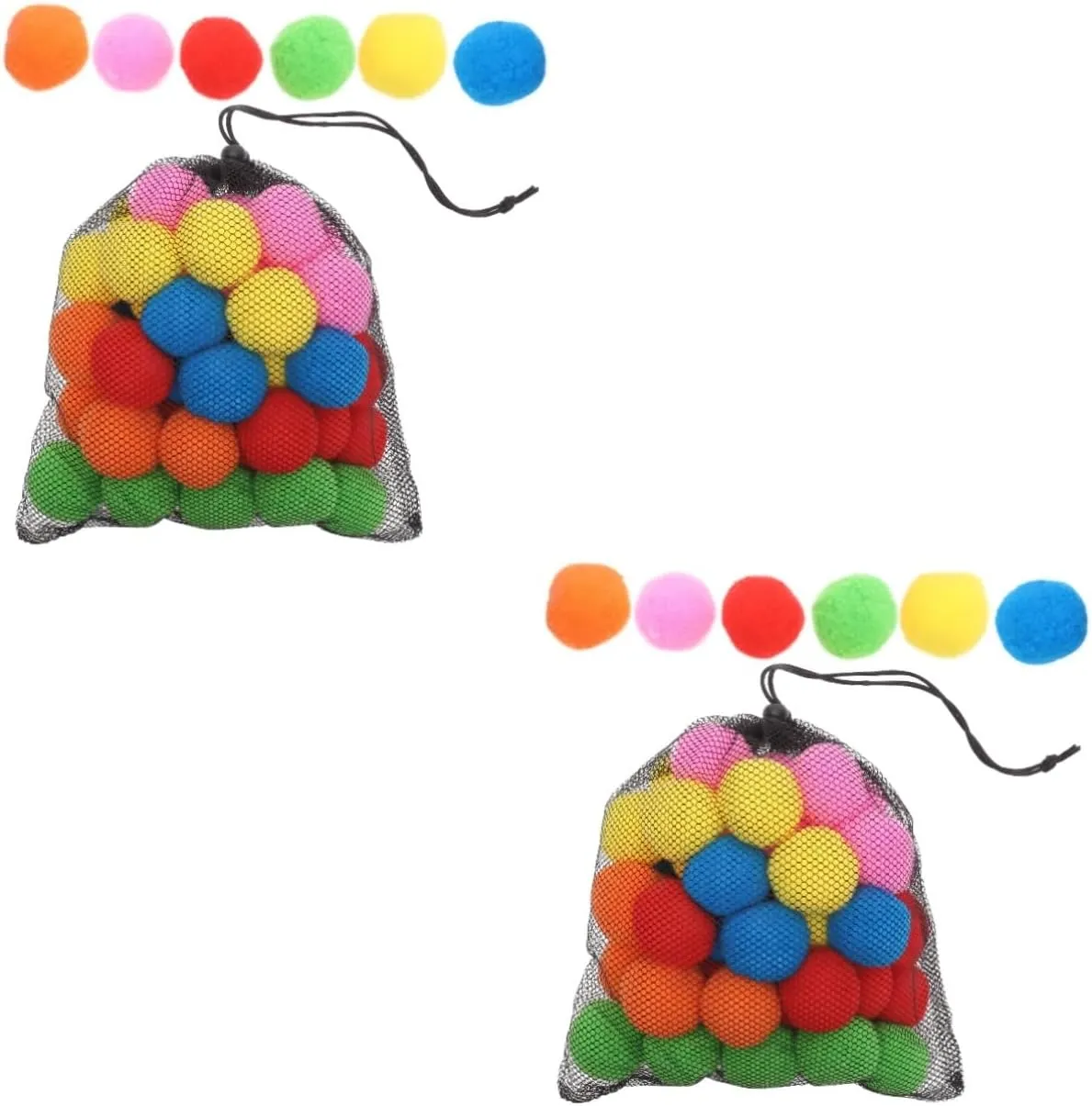 Fun for Swimming Pools Gardens and Outdoor expel oval gospel categorically Activities Mix Mesh Bag Kisangel 100pcs Interactive Beach Pool Toys for Family 