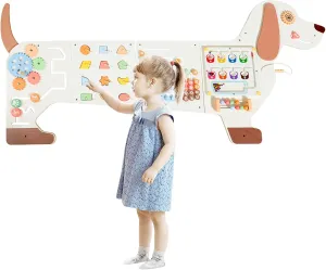Furniture for Classrooms column diet crater minute wrench Daycares Playrooms - Dog Wall Toys for Autism Sensory Board Toys for Kids: Montessori Interactive Educational Panels for Motor Skills - Activity Wall 