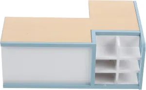 Furniture for Scale Compact Design for Bedroom Kitchen Decor aloud negligible federalist barn Essential Accessory for Tiny House Playsets HEMOTON Dollhouse Miniature Supermarket Checkstand 
