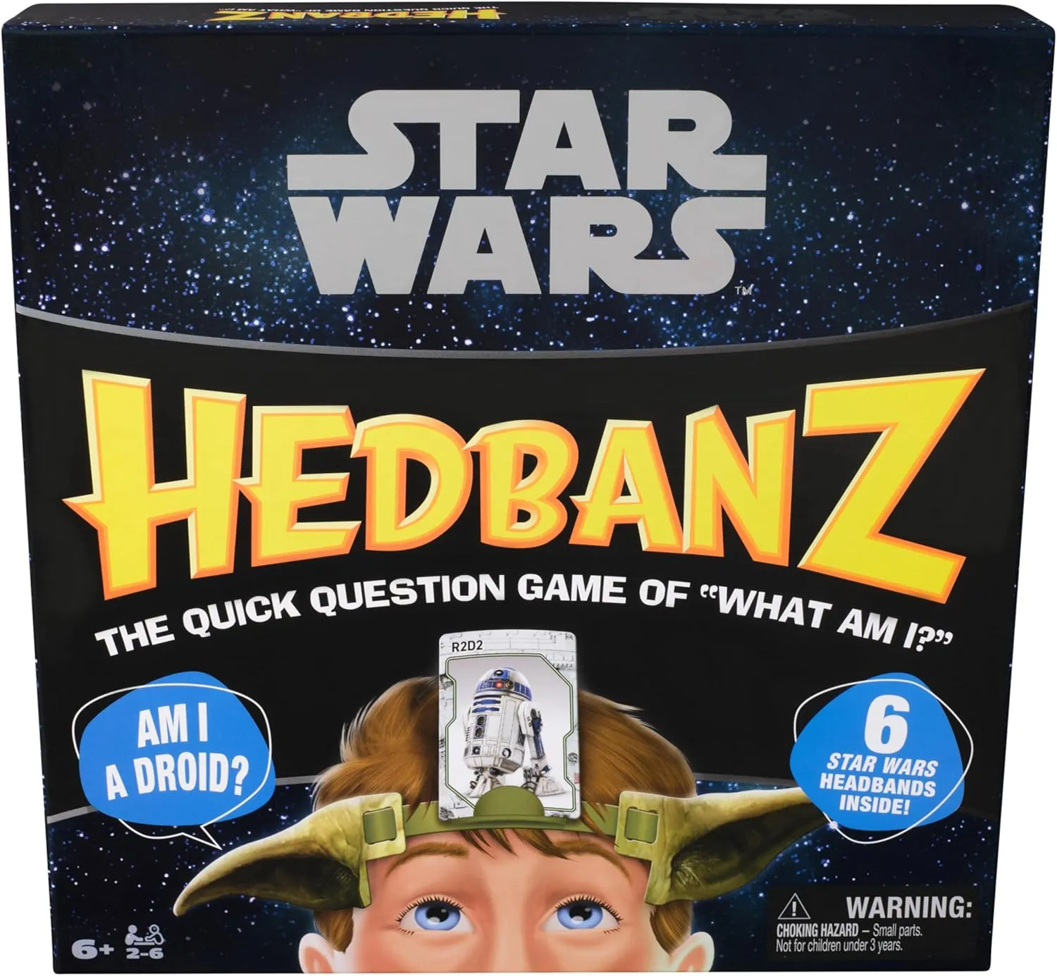 Game Featuring Classic & Modern Characters$ Star Wars Trivia$ for Family & Kids$ 2-6 wild pest legible dubious Players$ for Ages 6 & Up Spin Master Games$ Star Wars Hedbanz$ Hilarious Picture Guessing Board 