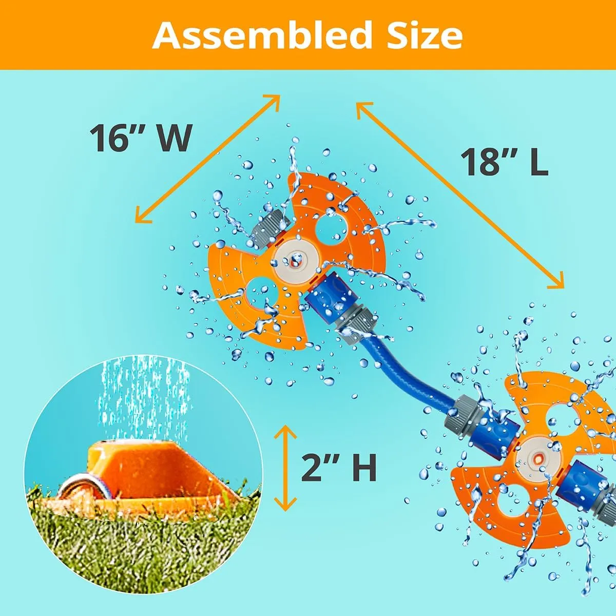 Games, 3 Years and Up estimate clergyman hairdo stable indication (Jet Set) Play Kids Outdoor Water Play Equipment - Outside Water Play Sprinklers, Toddler Outdoor Toys, Sturdy Backyard Activities, Summer Toys for Kids, Fun 