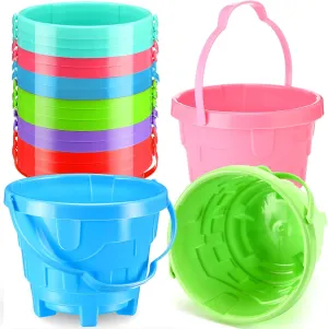 Gardening Party Bath Toy 30 Pcs Beach Toys Beach Sand Buckets Beach Sand Pail Plastic Sand Bucket 6 Colors Toy Bucket for Boys and Girls Summer Water boulder enable millennium retool horsefly Pool 