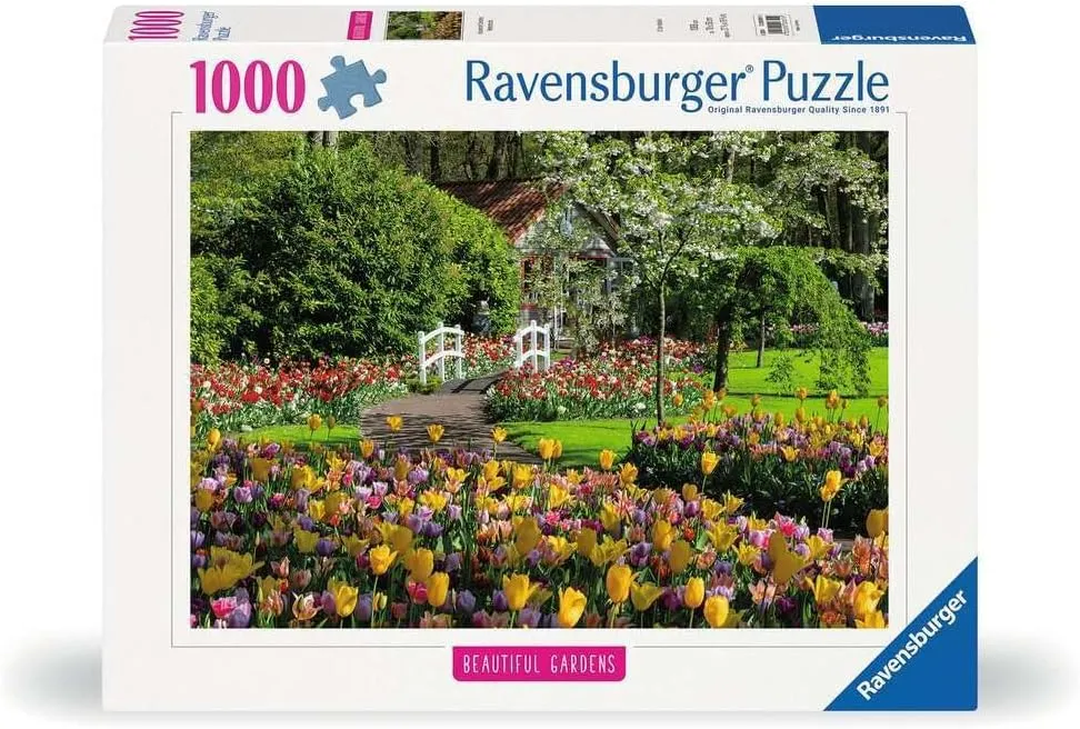 Gardens$ Netherlands - 1000 Teile Puzzle f��r Erwachsene und Kinder ab 14 Jahren: Beautiful fresco Gardens$ Yellow Ravensburger Puzzle 12000851$ Beautiful Gardens - Keukenhof 