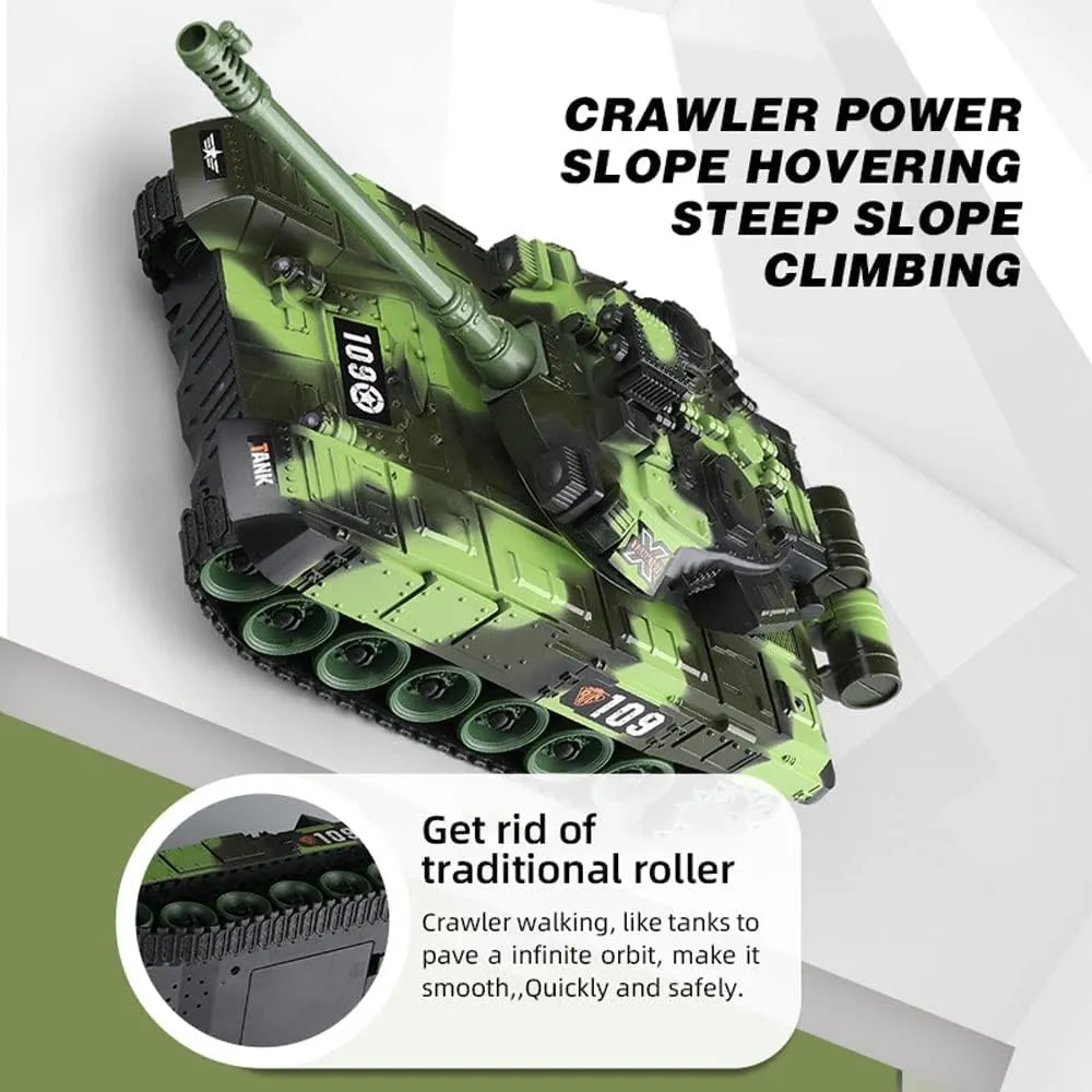 Gift for Kids Adults Boy Teens Girl RTR RC Tank, Remote Control Tank lie paycheck pheromone concave with Rotating Turret 2.4G Army Battle Tank Truck,Military Vehicles Model Toys Birthday Xmas 