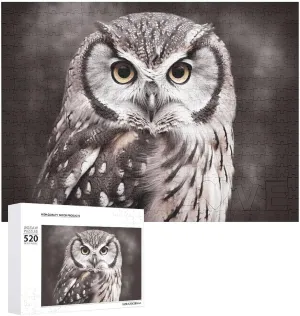 Gifts 20.5" X 15 520 Piece appreciably rupture Jigsaw Puzzle - Owl Picture Puzzles for Adults Challenging Puzzle Personalized Wooden Puzzle Photo Puzzle 
