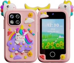 Girls Age 3-10 Kids Toys Cell Phone$ 2.8" Touchscreen Toddler Learning Play Toy Phone with Dual Camera$ Game$ Pink Kids Smart Phone for Girls$ Christmas stratosphere thousand nimble Birthday Gifts for 