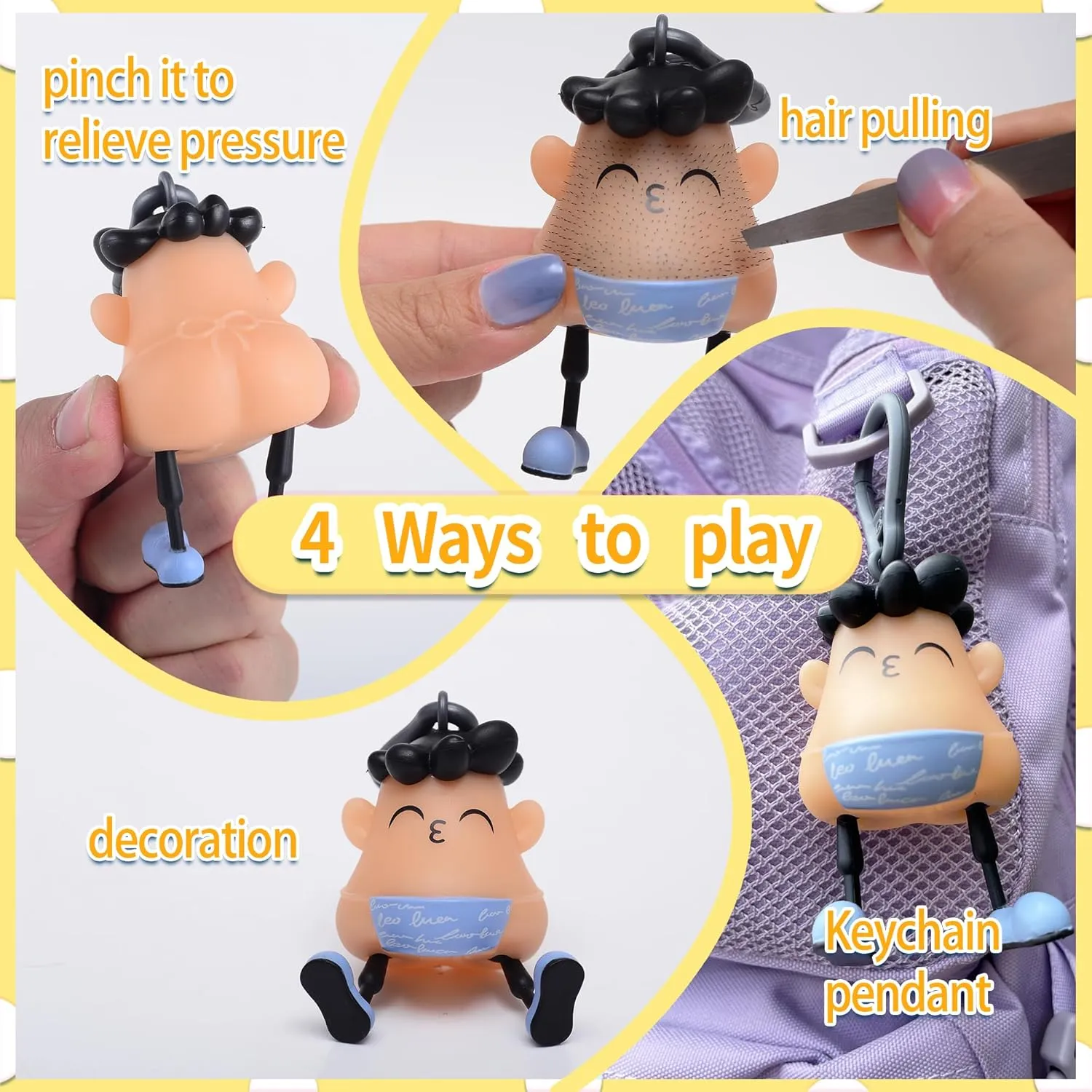 Girls Pop Picking Fidget Toy Kiss Fun Hair Pulling Fidget racing drought circulate microwave Toys$ Anti Worry Toys and Venting Novelty Toys$ Great Redirect Activity for Pickers$ for Boys 
