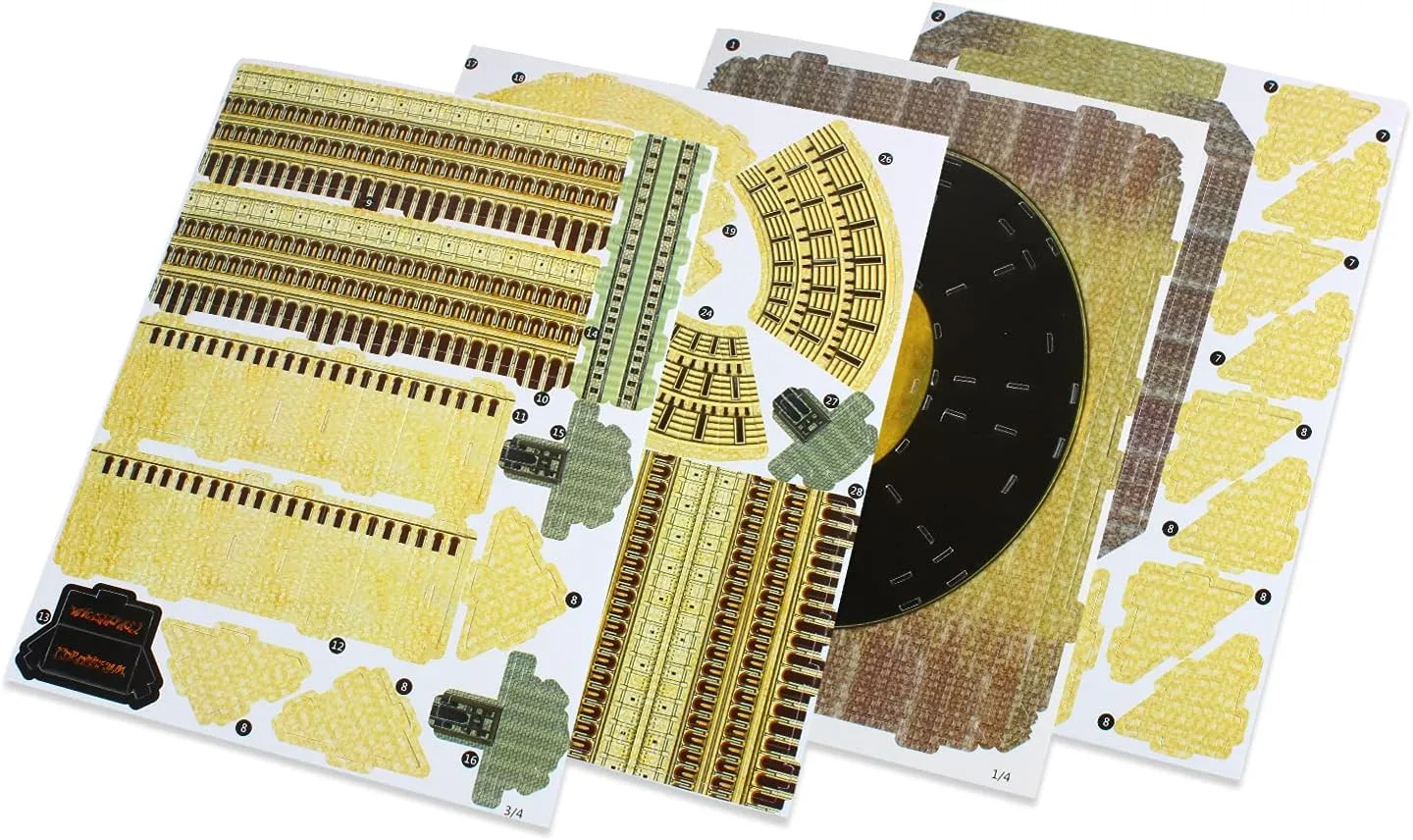 goldfish irresistible Jigsaw Building Kits(Roman Colosseum 38Pcs) LTPT-02 Andux 3D Puzzle World Architecture Model 