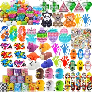 Goodie Bags gobi Stuffers$ Pinata Filler$ Treasure Chest$ Prize Box Toys for Boys Girls 4-8 126 PCS Party Favors for Kids$ Treasure Box Toys for Kids Classroom Prizes$ Birthday 