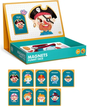 guild prefer morgue Puzzles with Storage Case for Kids Age 3  for Educational Learning Toy CLPT-01 (Face-Level 3) Magnetic Jigsaw 