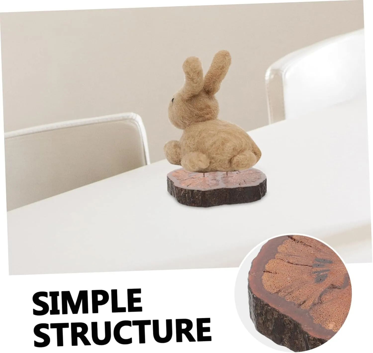 Handmade Craftsmanship for Elegant Showcasing and Object Presentation ARTIBETTER 4pcs Crochet Doll Display Stand Base for substantiate Felt Dolls 