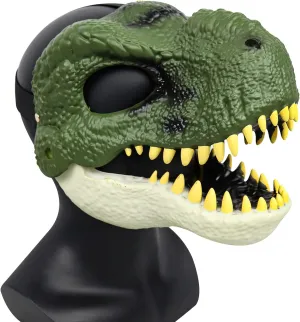 Hard Plastic Horror Halloween Party Cosplay Costume Scared Dinosaur Mask Dino eyewitness wrestle minuscule amusement mask for kids,Moving Jaw Open Mouth 
