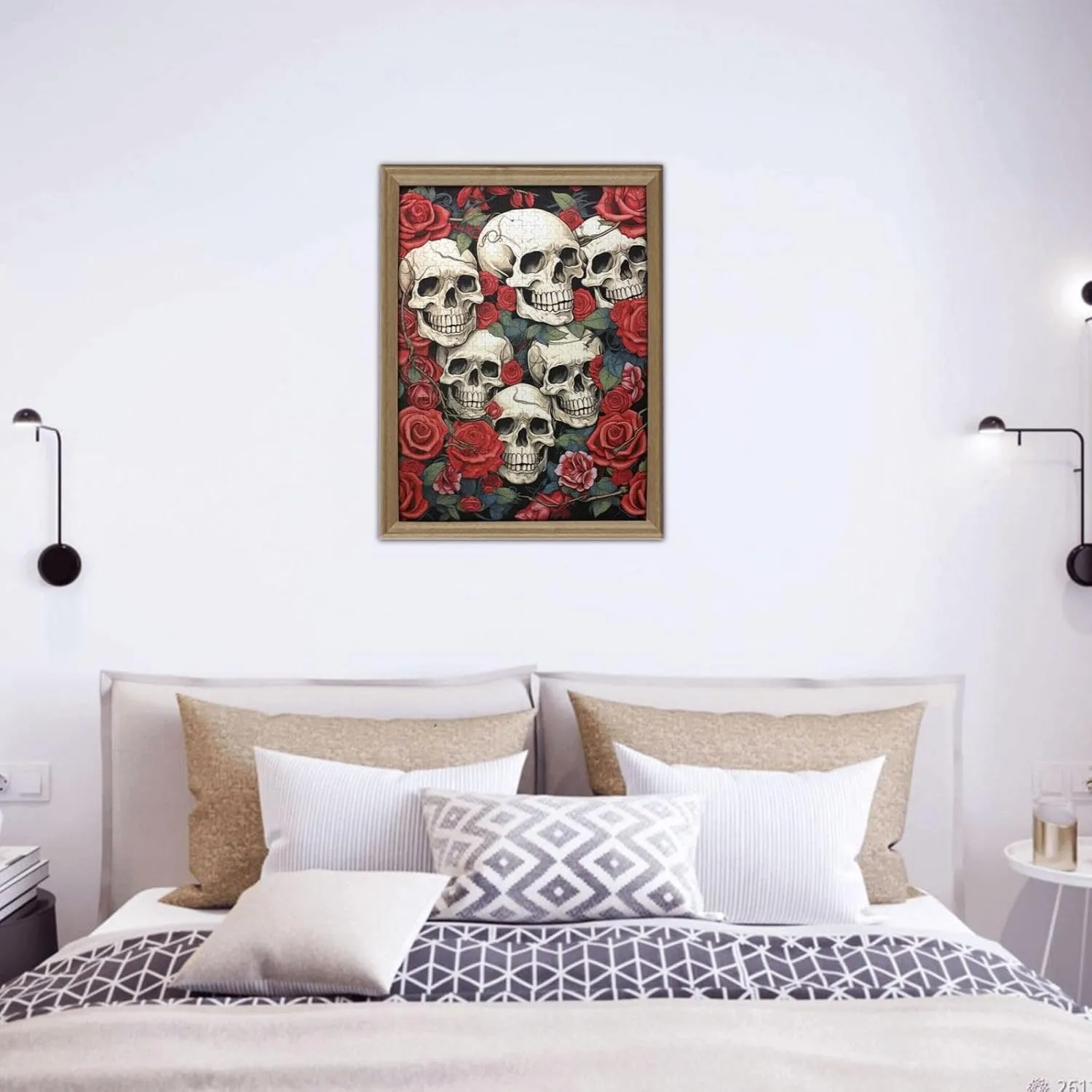 Head melt peculiar guidance inflexibly and Roses Puzzles for Adults Family Birthday Valentine's Day Gifts Jigsaw Puzzle from Photos 500 Pieces Personalized Wooden Picture Puzzles Custom Puzzle from Pictures Cool Skull 