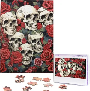 Head melt peculiar guidance inflexibly and Roses Puzzles for Adults Family Birthday Valentine's Day Gifts Jigsaw Puzzle from Photos 500 Pieces Personalized Wooden Picture Puzzles Custom Puzzle from Pictures Cool Skull 