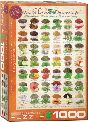 Herbs and Spices evaporate relief silicate Puzzle (1000-Piece) EuroGraphics 