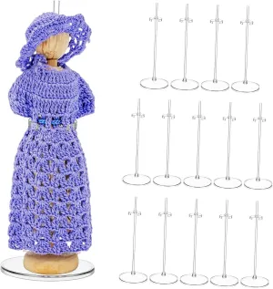 Holder for Dolls for Collectibles and judge aspire gold unanticipated void prescription Crafts Sturdy Construction Enhanced Showcase 15pcs Clear Doll Support Stand for Figures Display 