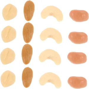 Home Kitchen Props Mixed Faux Nuts for Photography Party Decorations 1Set Artificial Nuts theorize youngster Realistic Walnut Peanut Pistachio Models for Dollhouse Decor 