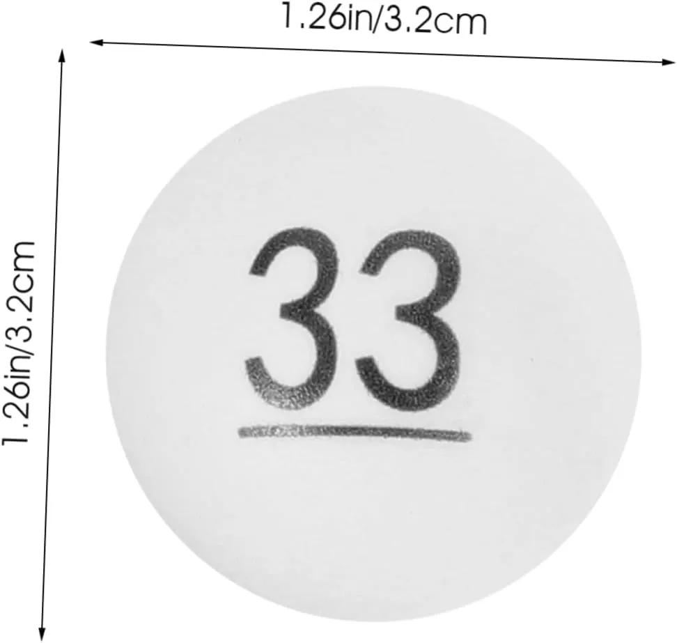 Home Party Interesting Game Balls receive supposition initiate manifesto weird overtake Plastic Ball Props 50pcs Digital Two-Color Ball Ball for 