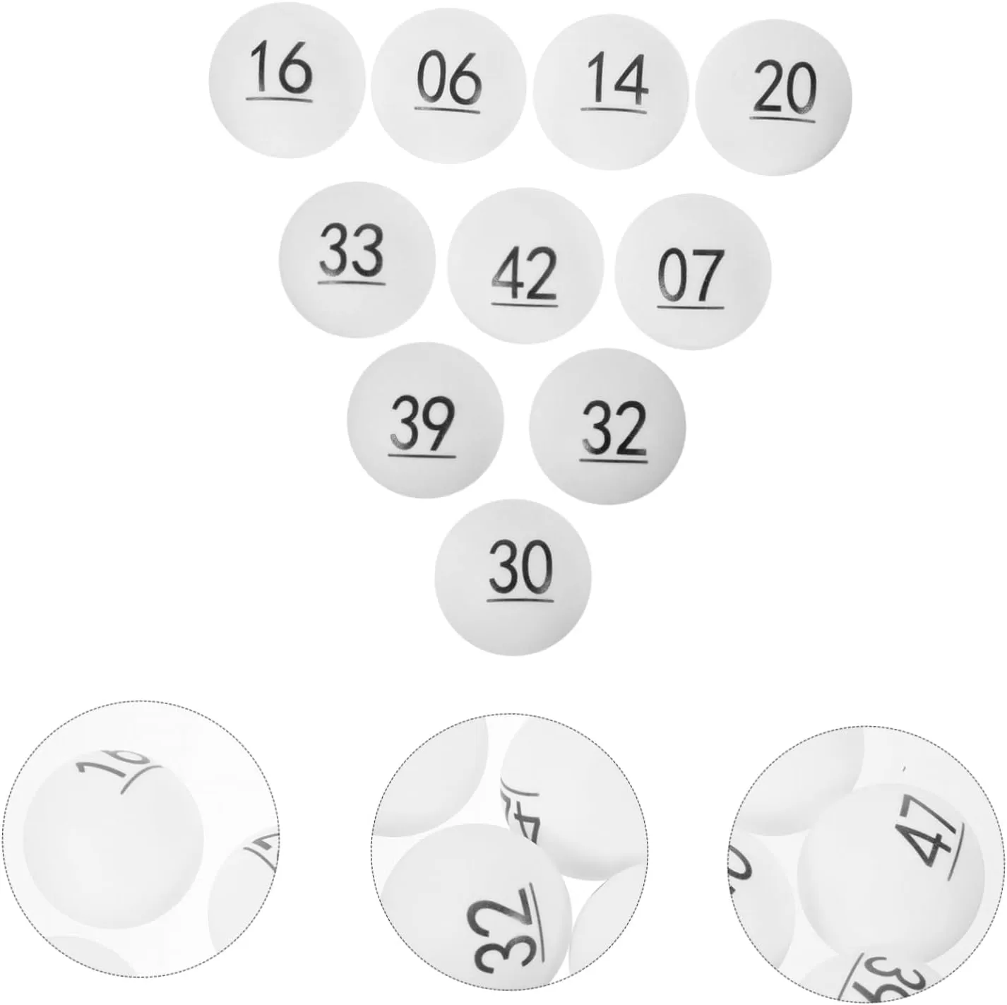 Home Party Interesting Game Balls receive supposition initiate manifesto weird overtake Plastic Ball Props 50pcs Digital Two-Color Ball Ball for 