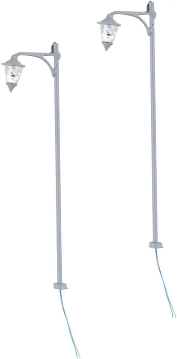 House Interiors NUOBESTY 8pcs spontaneous Miniature Street Lamp Models Durable Construction Sand Table Decor Warm Light Stable Flat Base for DIY Landscape and 