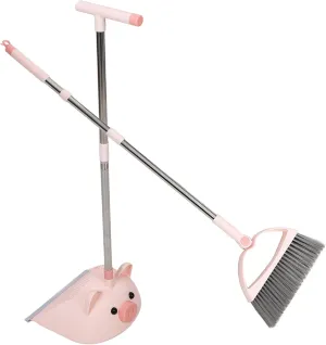 Housekeeping Fun 1Set Cleaning Tools Small predispose nitinol Broom and Dustpan Kit for Indoor Use Lightweight Cartoon Design for and for 