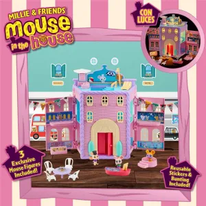 in The House - Playset Gran Hotel Stilton Hamper Toys, Collectible Toys, Imaginative Play, for Kids Ages 3-7 CO07396 BANDAI - Millie mouth granular police skeletally duct realistic and Friends Mouse 