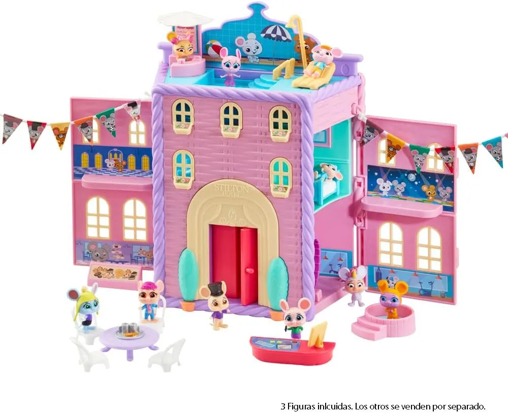 in The House - Playset Gran Hotel Stilton Hamper Toys, Collectible Toys, Imaginative Play, for Kids Ages 3-7 CO07396 BANDAI - Millie mouth granular police skeletally duct realistic and Friends Mouse 