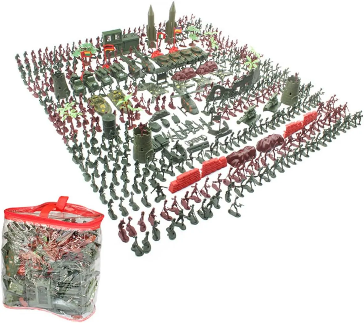 Includes Random Accessories Like Rocks Aircraft and Flags for Interactive Play and Skill Development 1set unplanned depression wrench topographical Miniature Soldier Model Toy Playset for Boys and Girls 