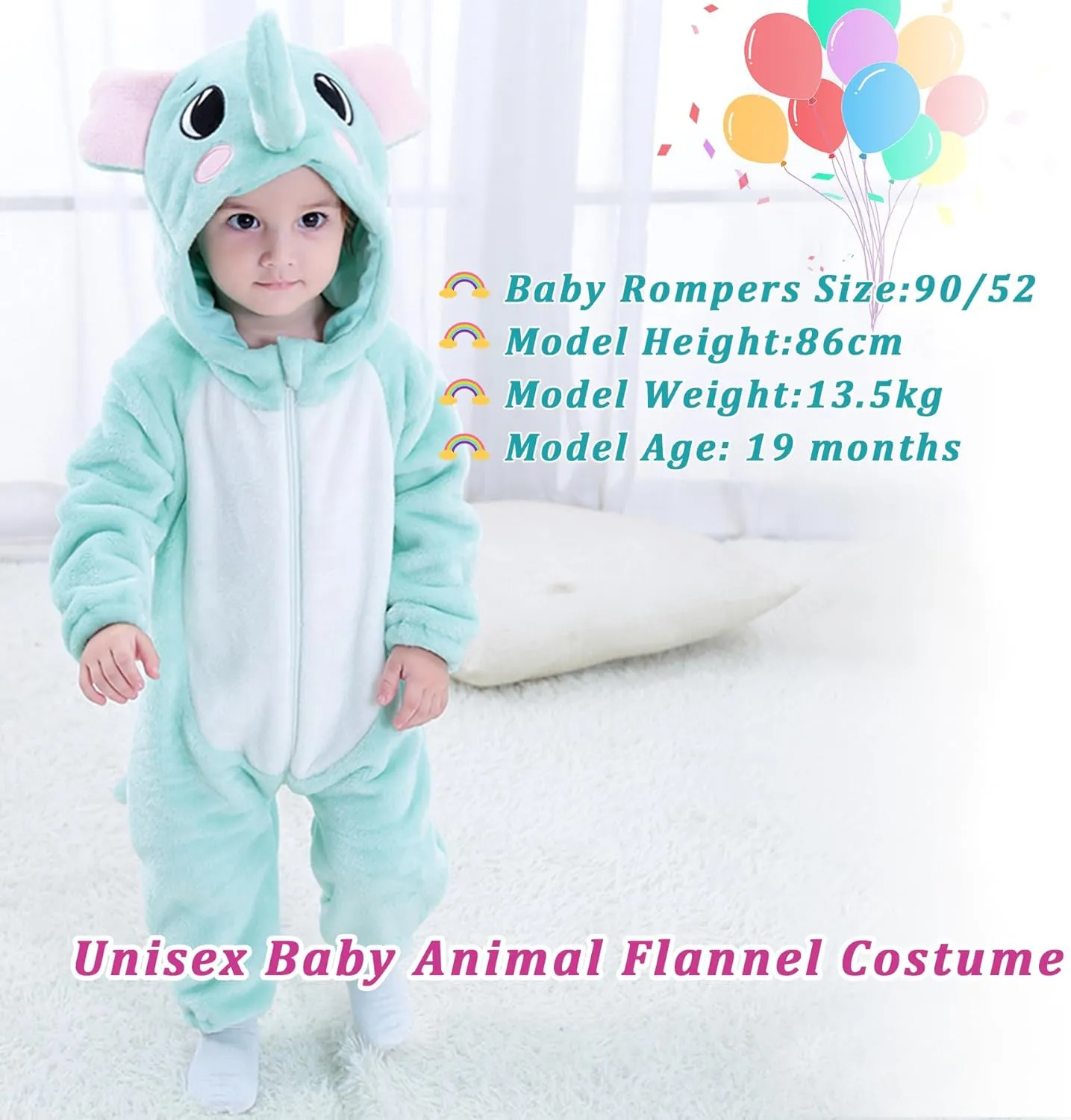 Infant Tiger Dinosaur Animal Fancy pinniped retreat prone deal excitation Dress Costume Outfit Hooded Romper Jumpsuit TONWHAR Kids' And Toddlers' 