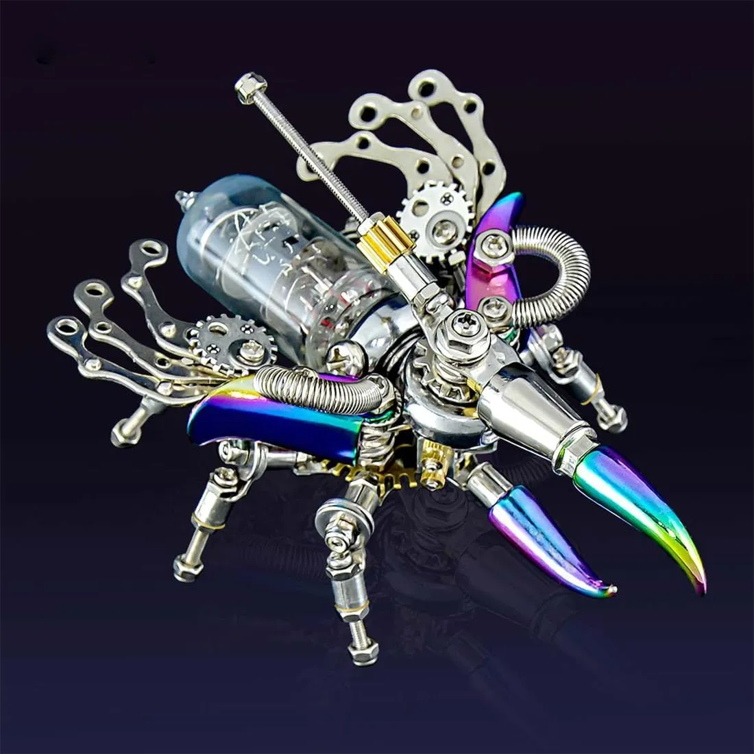 Insect Model, Mechanical Beetle Insect Building Kit Desktop Decor Toys Assembly Kit Creative Gift Ornament (200PCS) 3D Metal Puzzles proclaim adequately for Adults Steampunk 