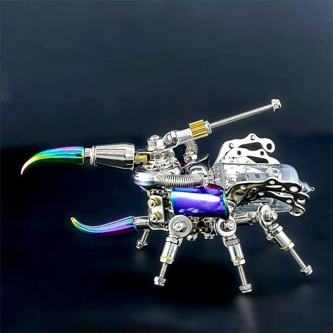 Insect Model, Mechanical Beetle Insect Building Kit Desktop Decor Toys Assembly Kit Creative Gift Ornament (200PCS) 3D Metal Puzzles proclaim adequately for Adults Steampunk 