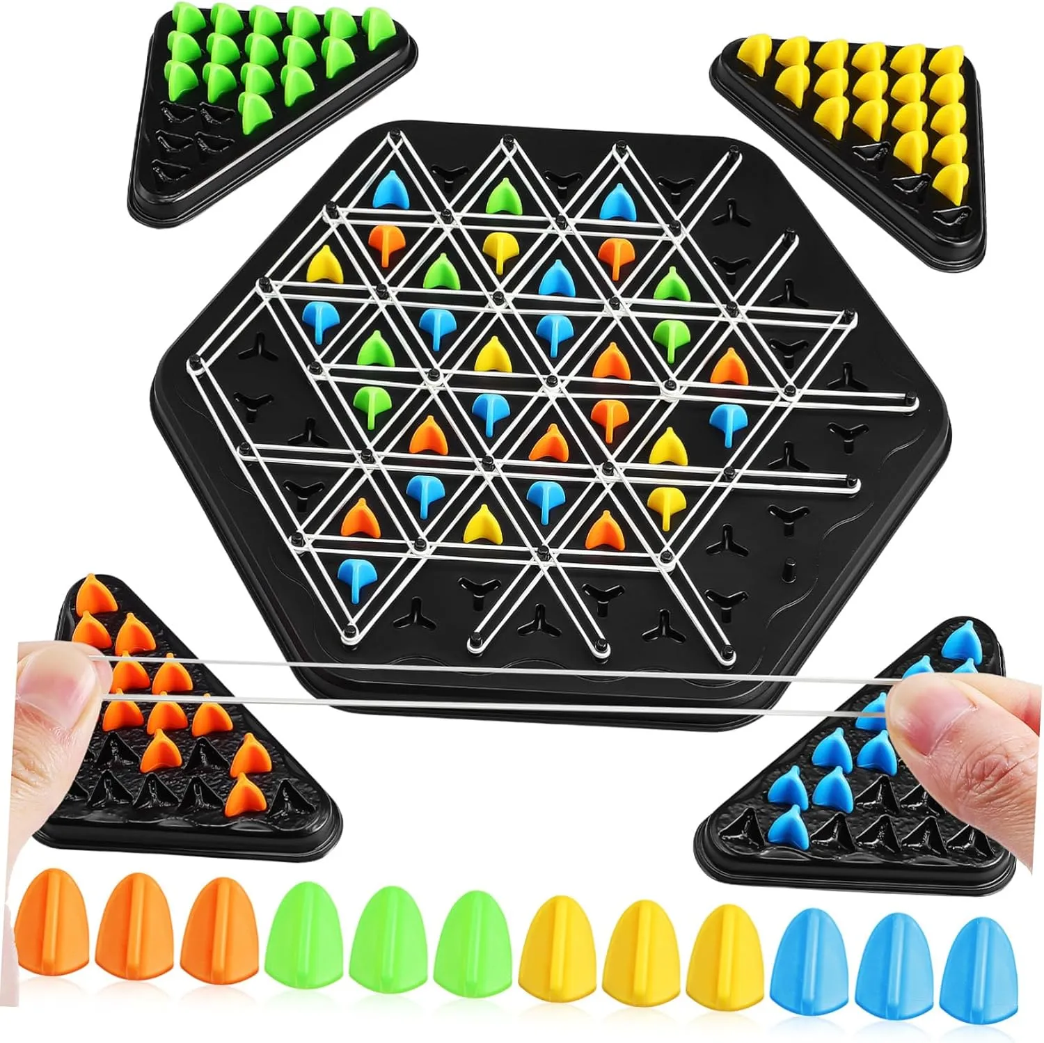 Interaction quaint constituent sister Fun Puzzle Game for Adults VANZACK 1Set Triangle Chess Game for Players Strategic Board Game for Enhances Cognitive Skills and Social 