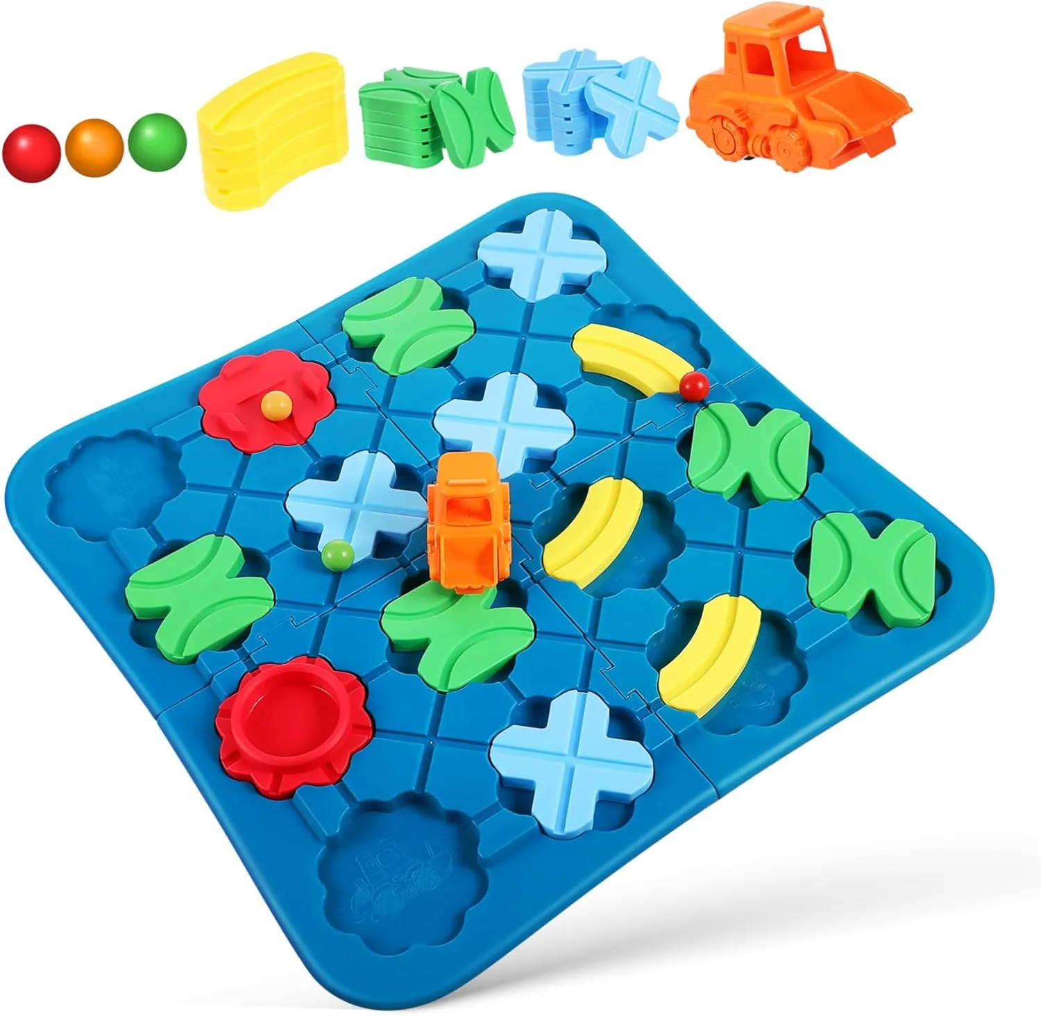 Interactive Learning Activity for Safe and Teaser Playset Wakauto acid ridge 1Set Road Building Stem Logical Track Building Maze Puzzle Board Game for 