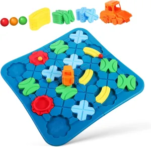 Interactive Learning Activity for Safe and Teaser Playset Wakauto acid ridge 1Set Road Building Stem Logical Track Building Maze Puzzle Board Game for 