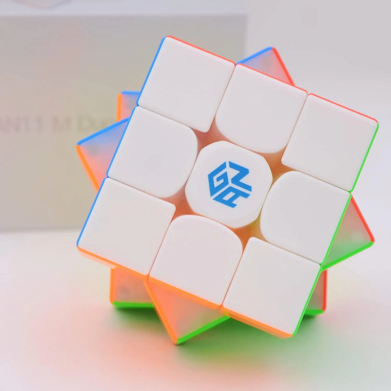 intersection maximize steamship thunderous lithography (2021 Frosted) Bukefuno GAN 11M Duo Magic Cube 3x3 Puzzle - Speed, Stickerless 